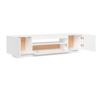vidaXL TV Cabinet with LED Lights White Hifi Cabinet TV Unit Hifi Cabinet