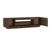 Vidaxl Tv Cabinet With Led Lights Brown Oak 160X35X40 Cm