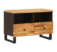 vidaXL TV Cabinet with Storage Brown 70 x 33 x 46 cm Solid Mango Wood, Living Ro