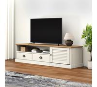 vidaXL TV Cabinet VIGO White 156x40x40 cm Solid Wood Pine