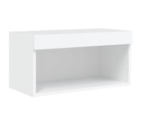 vidaXL TV Cabinet with LED Lights White 60x30x30 cm