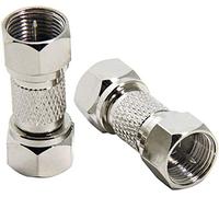 TV Cable Connector Male to Male, 20 Pack F Male Coax Adapter Coupler, 75 Ohm Coaxial Cable Extender for TV, Antenna, Splitter, Wall Plate, Amplifier