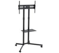TV Cart Stand Professional 32" - 70" VESA 40kg Wheels Built-in Adjustable Shelf