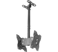 Tv Ceiling Mounting Bracket - Height Adjustable Double Sided Tv Mounting Bracket, Tilting And Swivelling Tv Bracket For Tvs From 20 To 32 Inches, Max Weight 60 Lbs Per,