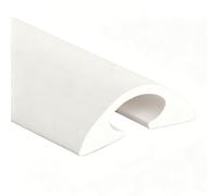 Tv Cord Hider 39in Self Adhesive PVC Cable Hider Flexible Floor Cord Cover Wire Covers for Home Office or Outdoor Settings(White,3.3cm/1.3in)