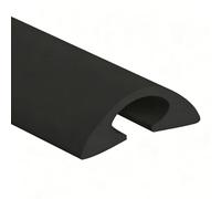 Tv Cord Hider 39in Self Adhesive PVC Cable Hider Flexible Floor Cord Cover Wire Covers for Home Office or Outdoor Settings(Black,3.3cm/1.3in)