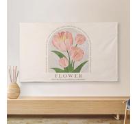 TV Cover, 32-80 Inch Indoor Art Design Screen Protector for LCD/LED/Plasma Screens Bedroom/Living Room Decor(Flower4,55inch)