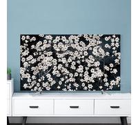 TV Cover, 32-80 Inch with Colorful Art Print Soft Fabric Material LCD/LED/Plasma TVs & Computer Monitors Cover(Flower1,49-52inch)