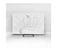 Tv Cover Display TV Cover Cloth 32-75 Inch Currency Simple and Modern(04,55 inch)