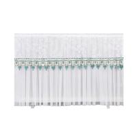 Tv Cover Does Not Take Off The TV Cover When Turned on Non Removable Lace Embroidered Hanging Set(Style01 white,170 x Height105cm)