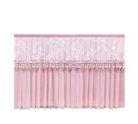 Tv Cover Does Not Take Off The TV Cover When Turned on Non Removable Lace Embroidered Hanging Set(Style03 pink,130 x Height80cm)