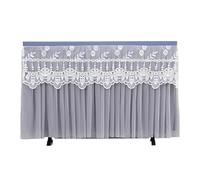 Tv Cover Does Not Take Off The TV Cover When Turned on Non Removable Lace Embroidered Hanging Set(Types of purple,120 x Height75cm)
