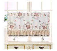 TV Cover Floral Printed TV Screen Hood Embroidered Lace Edge Dust Cover Cloth Home Living Room Television Decorative Towel(Style 02,100x Height 60cm)