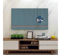 TV Cover For Wall Mounted LED LCD Curved Screen Straight Screen Universal Protective Cover Crystal Velvet Fabric TV Dust Cover(Size:48IN,Color:B)