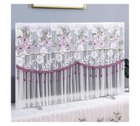 TV Cover Jacquard Minimalist Lace TV Dust Cover Desktop Wall Mounted LCD Television Turn On Without Removing Breathable Covers(Purple,95 x Height 65cm)
