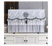 TV Cover Lace TV Dust Cover Desktop Wall Mounted LCD Turn On The Simple Hanging For Household Use Without Removing It(Light yellow,195 x Height 120cm)