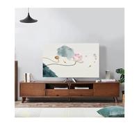 TV Cover Landscape Elastic Force Television Hood TV Cover Cloth 32-75 Inch Simple and Modern Chinese Style(07,75 inch)