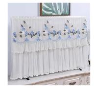 TV Cover Pink Tassel Lace TV Cover Soft And Breathable Chiffon Television Protective Wall Mounted Vertical Universal Dust Hood(Orange,65x Height 100cm)