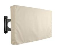 TV cover Regular Size Outdoor TV Covers 60" - WITH BOTTOM COVER - The Weatherproof Covers Television Case TV 22'' To 70'' I(Beige,60-65inch)