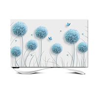 Tv Cover Simple TV Cover Cloth Fabric Household 42 55 58 80 Inch Hanging Curved Screen Blocking Covers(Color-18,58-60Inch(140x85cm))
