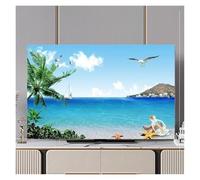 TV cover Television Hood TV Dust Cover Cloth 32-75 Inch Cute Fashion Monitor Cover Protect LED Screen(08,52inch(117x73cm))