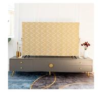 TV Cover Towel European-Style Vertical Wall-Mounted Living Room Dust 60-Inch 65-Inch Universal Cloth(Blue,55-inch 130x80cm)