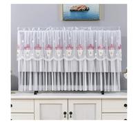 TV Cover TV Dust Cover Can Be Turned on Without Remove The Hanging Desktop Thin LCD Protective with Lace Simple(Color 019,95x56cm)