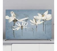 TV Cover TV Protector, Indoor Dust-Proof Screen Anti-Scratch Protection TV Cover, Painting Pattern Television Cover, Dust-Proof Protector Universal Cover(Color:Color3,Size:49-52inch)