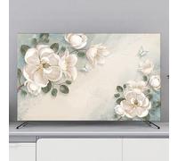 TV Cover TV Protector, Indoor Dust-Proof Screen Anti-Scratch Protection TV Cover, Painting Pattern Television Cover, Dust-Proof Protector Universal Cover(Color:Color2,Size:32inch)