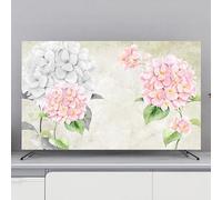 TV Cover TV Protector, Indoor Dust-Proof Screen Anti-Scratch Protection TV Cover, Painting Pattern Television Cover, Dust-Proof Protector Universal Cover(Color:Color4,Size:37-39inch)