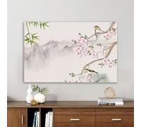 TV Cover TV Screen Protector 32-80 Inches Modern TV Dust Proof Screen Protector Soft Polyester Cloth Plasma Hanging Desktop Curved Universal Indoor TV Display Cover-flower1||58-60inch