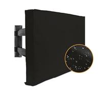 tv cover TV Weather and Dust proof Outdoor TV cover Beige 70 "75" 40 "46" 50 "55" 60 "65" Protective TV Screen Garden patio Outdoor TV(Black,FOR 60-65inch TV)