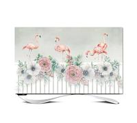 Tv Covers Simple TV Dust Cover Cloth Fabric Household 42 55 58 80 Inch Hanging Curved Screen Blocking Covers(Color-04,75Inch(175x100cm))