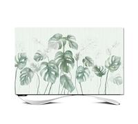 Tv Covers Simple TV Dust Cover Cloth Fabric Household 42 55 58 80 Inch Hanging Curved Screen Blocking Covers(Color-02,55Inch(130x80cm))