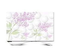 Tv Covers Simple TV Dust Cover Cloth Fabric Household 42 55 58 80 Inch Hanging Curved Screen Blocking Covers(Color-06,75Inch(175x100cm))