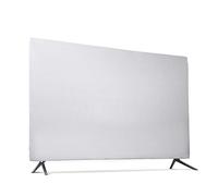 TV covers Soft TV Cover Elastic Fabric Cover For 42" 50" 55" TV Hang-type Television Protector Case Scratch Resistant Splash Proof (Color : White, Size : 55 Inch 125x74cm)