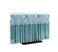 Tv Covers TV Cover Lace Fabric Door Curtain Circle Can Be Flipped Dust Monitor Screen Home Decorations(Color-04)