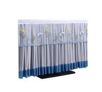 Tv Covers TV Cover Lace Fabric Door Curtain Circle Can Be Flipped Dust Monitor Screen Home Decorations(Color-01)