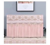 Tv Covers TV Cover Tassel Lace Soft And Breathable Chiffon Television Protective Cover Wall Mounted Vertical Universal TV Dust Hood(Color-01,105x Height 65cm)