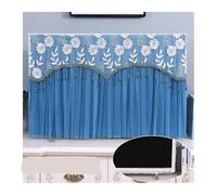 Tv Covers TV Dust Cover 50 Inch 55 65 Television Cloth Do Not Take Lace When Turn On(Blue,70 * 120cm)