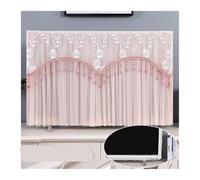 Tv Covers TV Dust Cover 50 Inch 55 65 Television Cloth Do Not Take Lace When Turn On(Pink,200 * 280cm)