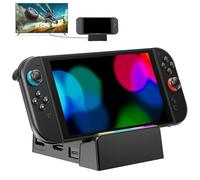 TV Docking Station for Nintend0 Switch/Switch OLED,DUXICEPIN Charging TV Dock,Portable Adapter Charger with USB 3.0 for Nintenndo Switch Dock,Replacement Charging Dock for Switch(No Cords)