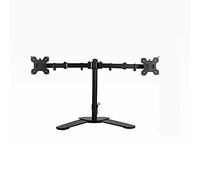 TV Double Stand Mount Universal Fourth Gear Height Adjustment Table Top TV Stand ±3° Level Fine-tuning Design Tabletop TV Base Fits 14-32 Inch TVs,Black