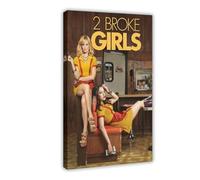TV Drama Poster 2 Broke Posters Girls Situation Comedy Room Decoration 2 Canvas Poster Bedroom Decor Landscape Office Room Decor Gift 08x12inch(20x30cm)