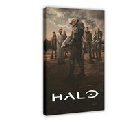 TV Drama Poster Science Fiction TV Halo 1 Canvas Poster Bedroom Decor Landscape Office Room Decor Gift 08x12inch(20x30cm)