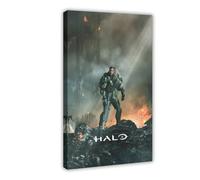 TV Drama Poster Science Fiction TV Halo 4 Canvas Poster Bedroom Decor Landscape Office Room Decor Gift 16x24inch(40x60cm)