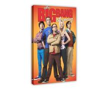 TV Drama Poster The Big Posters Bang Theory Situation Comedy 5 Canvas Poster Bedroom Decor Landscape Office Room Decor Gift 08x12inch(20x30cm)