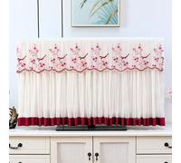 TV Dust Cover - Multi-Layer Dustproof Protection for TVs, Lace Material, All-Inclusive Living Room Décor, No Need to Remove When in Use