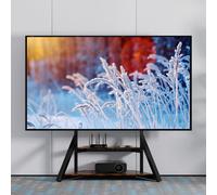 TV Floor Mount Stand with Shelves Height Adjustable for 65-100 inch