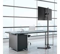 TV Floor Stand For 14 To 32 Inch TVs Space Saving Standing TV Mount With Tool Storage Max VESA
